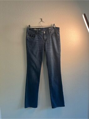 Madewell Women’s Dark Blue Rail Straight Jeans 30x34